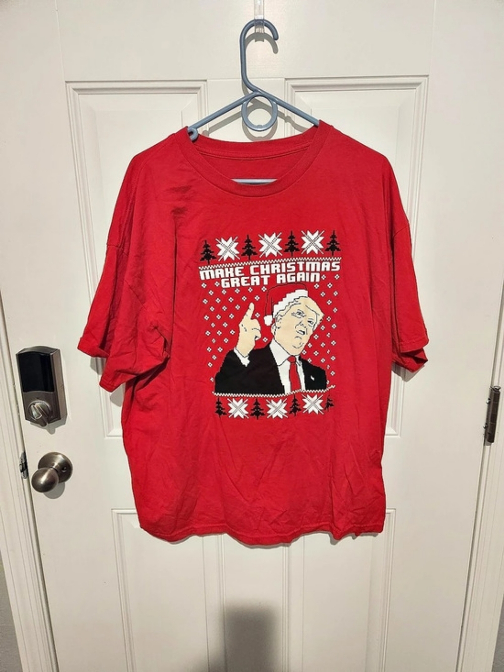 Men's XL "Make Christmas Great Again" Donald Trump Graphic T-Shirt